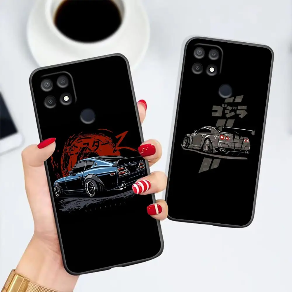 

Japan JDM Drift Sports Car Case For OPPO A98 A95 A96 A97 A94 A93 A92S A91 A78 A76 A74 A71 A57 A55 A53 A17 A16 A15 Case Funda