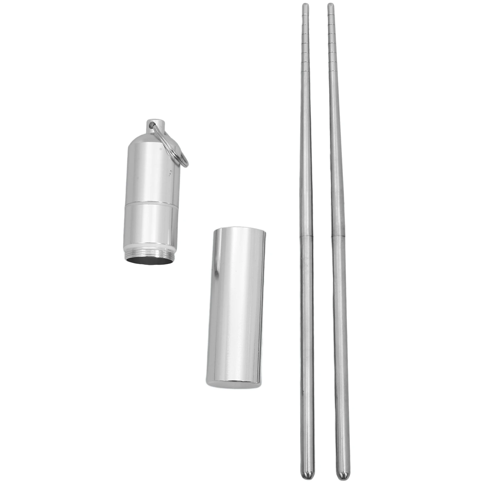

Stainless Steel Chopstick Set Foldable Travel Cutlery Portable Reusable Kitchen Tableware Camping Dinner