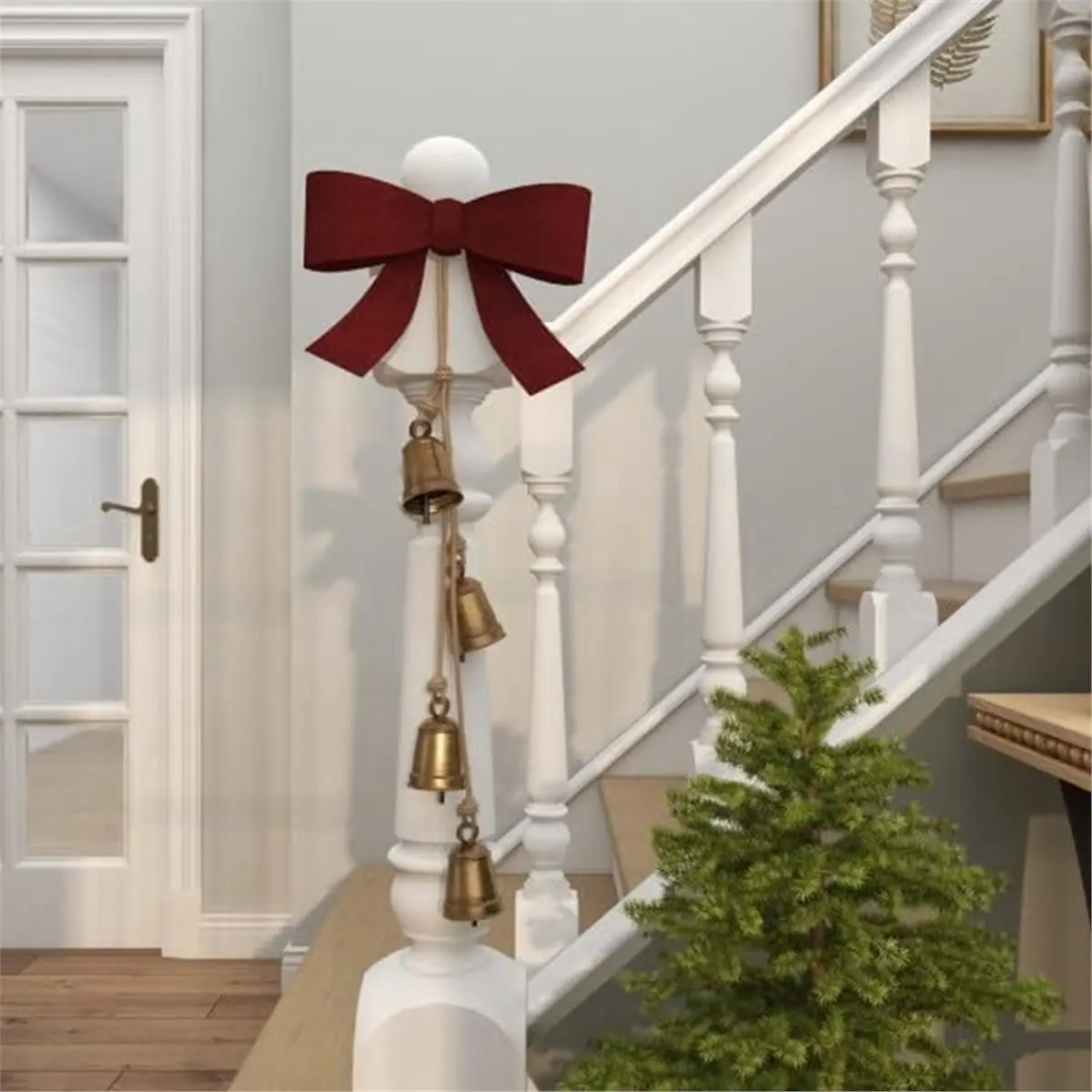 Rope Bells,Wall Decorations,Bell-Shaped Bells,Iron Pendants,Straight Bells,Small Metal Cowbells,Christmas Bells