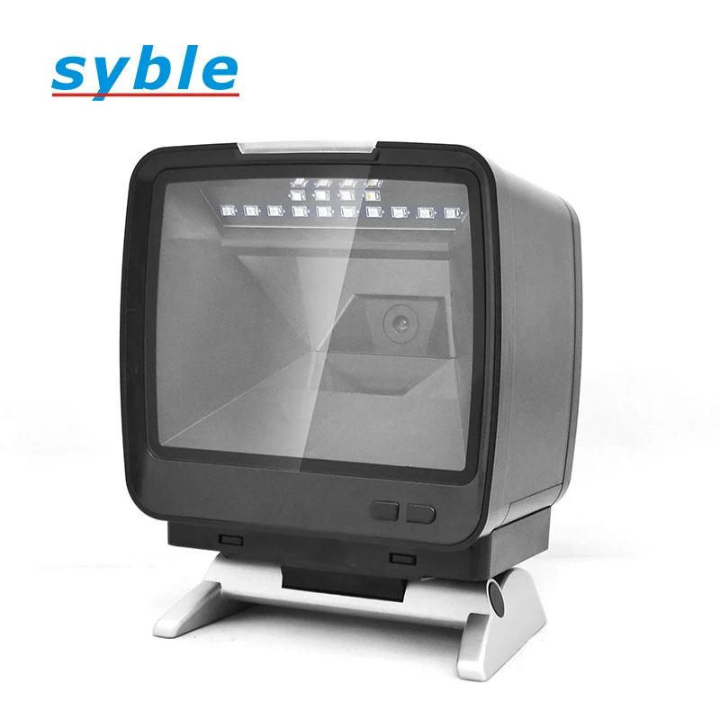 Syble XB-8809H Desktop QR Barcode Reader for Computer Hardware 2D Wired  Omnidirectional Barcode Scanner
