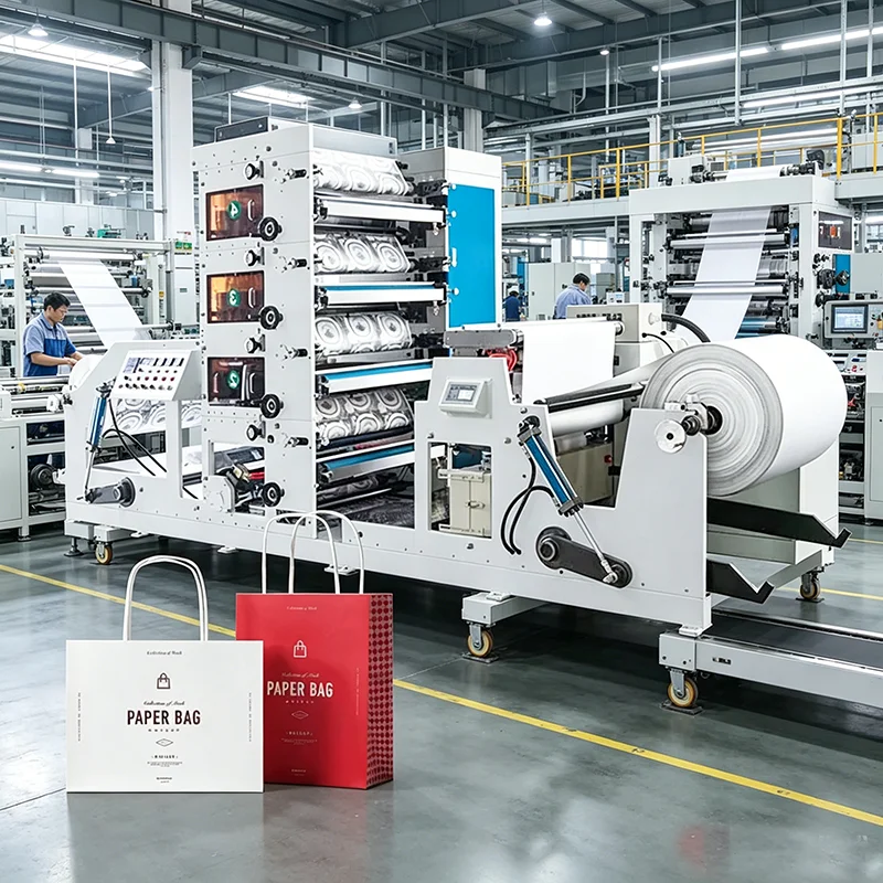 Stand Up Pouch Printing Machine Flexographic for Cosmetic Packaging Pouch