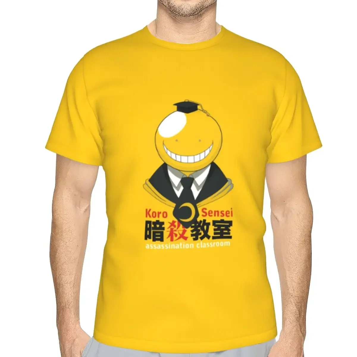 polyester Assassination Classroom Octopus Koro Sensei T-Shirt Men's Fashion T Shirt Men O-Neck Summer Shirts Tops