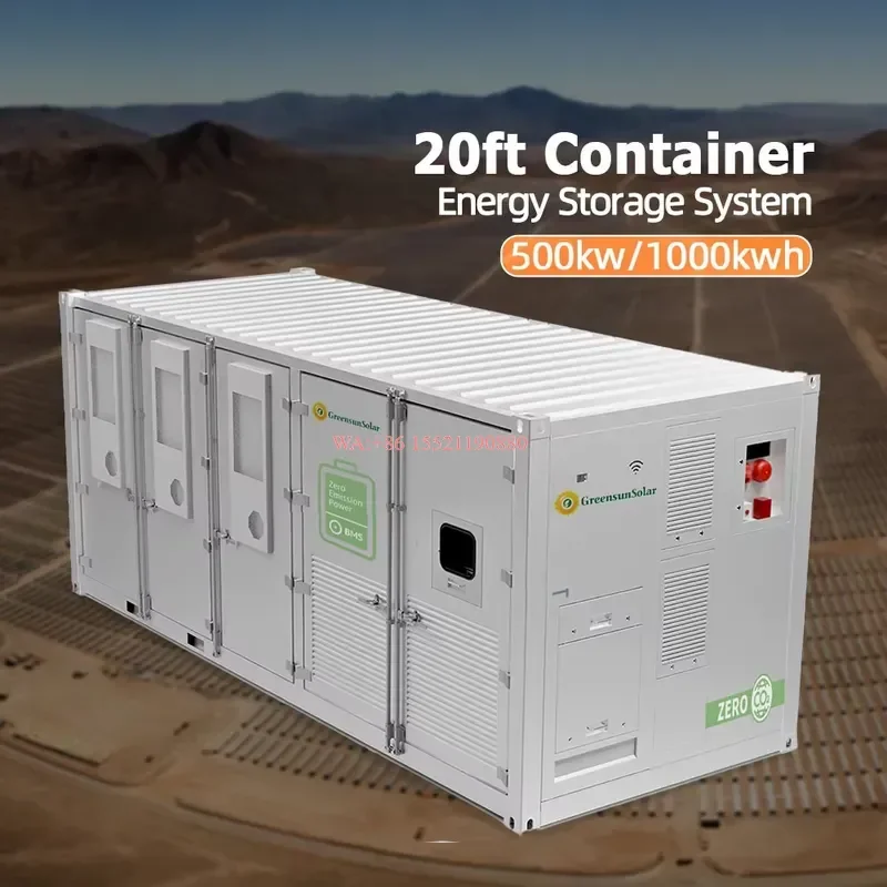WMWMNU for Greensun 1MWh All in One Lithium Battery Energy Storage Cabinet Container BESS for 500KW Solar Industrial and