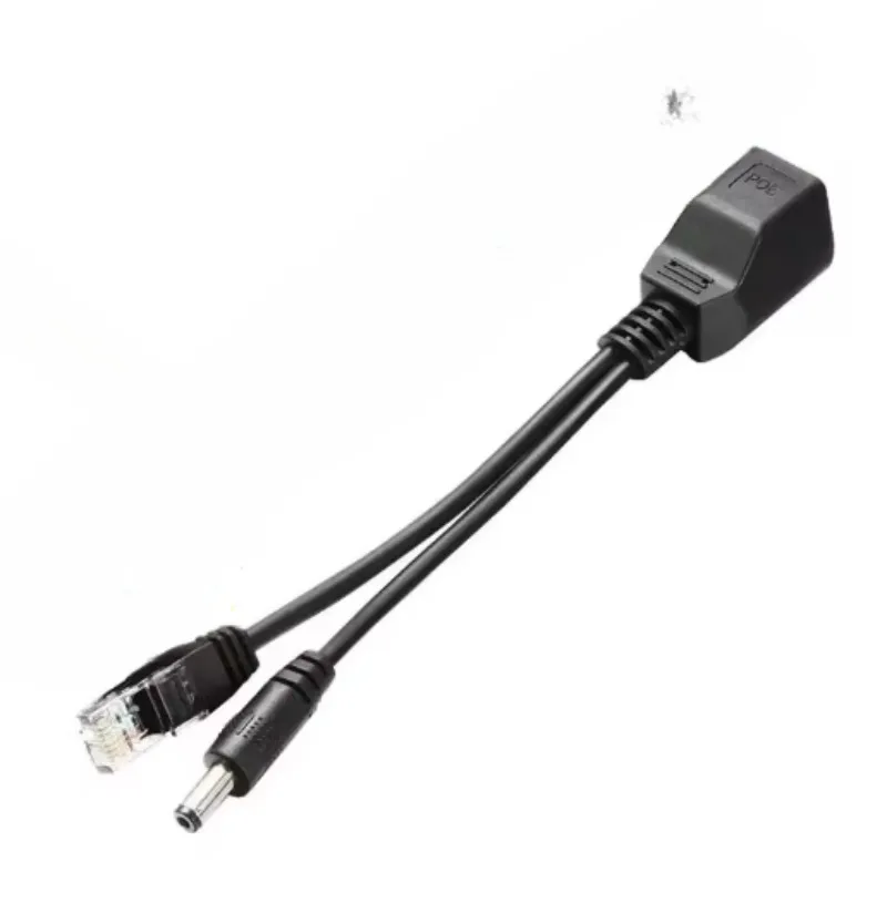 POE Separator Switch Cable Adapter Network To RJ45 DC Splitter Cable Tape Screened Injector Synthesizer Combiner 5.5x2.1mm