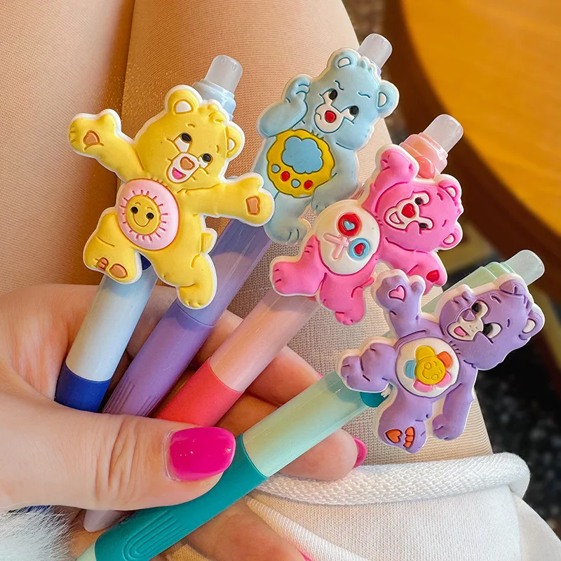 Care Bears 0.5mm Gel Pen Cartoon Anime Derivative Peripherals Back To School Supplies Fashion Stationery Birthday Party Gifts