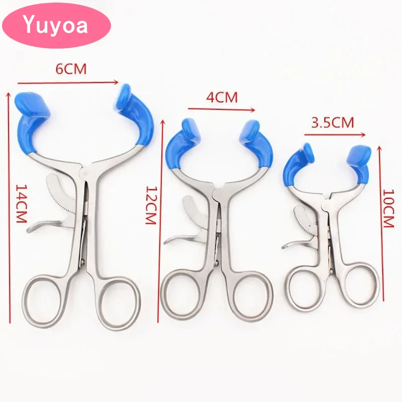 

3pcs Dental Mouth Retractor Orthodontic Opener Oral Stainless Steel Molt Scratch-Proof Surgical Instrument Gag Cheek Lip Retract