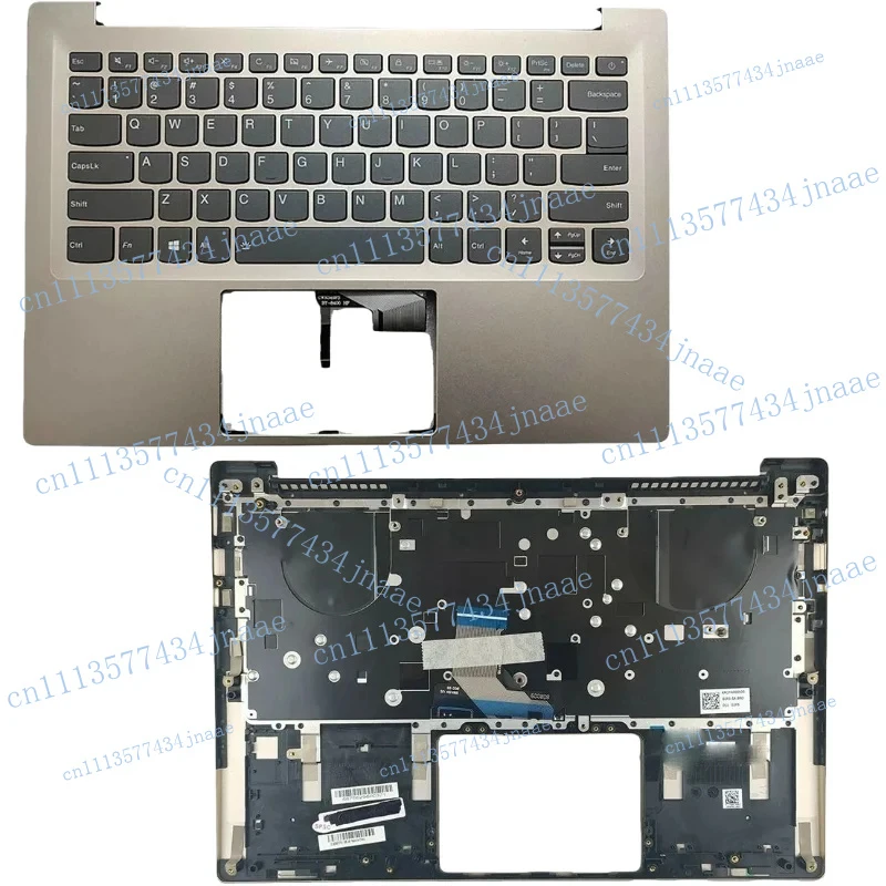 

New Palmrest Upper Case with Backlit US Keyboard Gold For Lenovo ideapad 720S-14IKB
