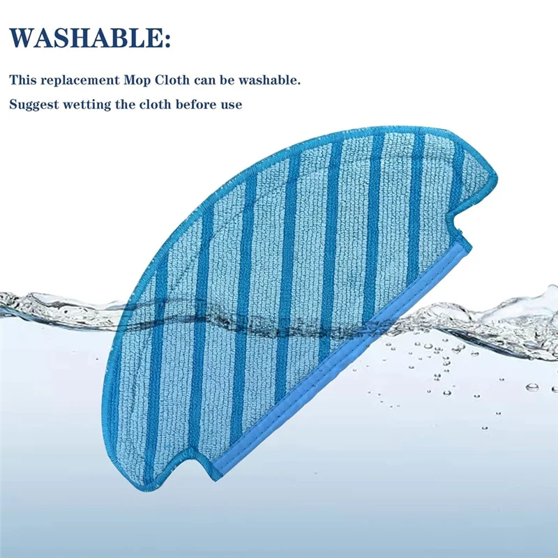 ممسحة قماش جيدة الغسل لـ Ecovacs Deebot Ozmo T8 AIVI T8 Max T8 T8+ Series/T9/N8 N8 Pro Plus/N8 Pro/Yeedi Vac Robot Vacuum