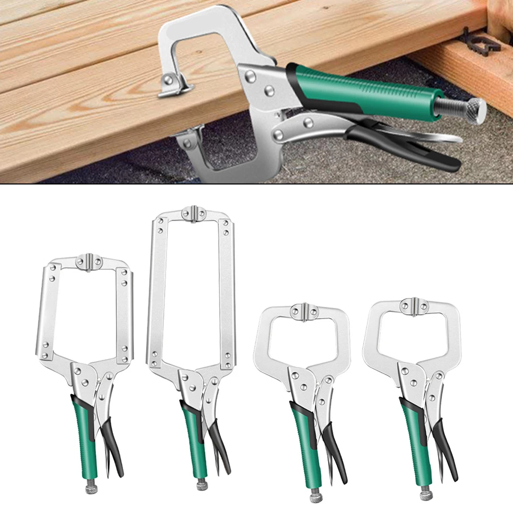 Tong Tenon Locator C Clamp Pliers Weld Clip Woodwork Fix Plier Alloy Steel Grip Vise Jaw Woodworking Welding Fixed Hand Tool