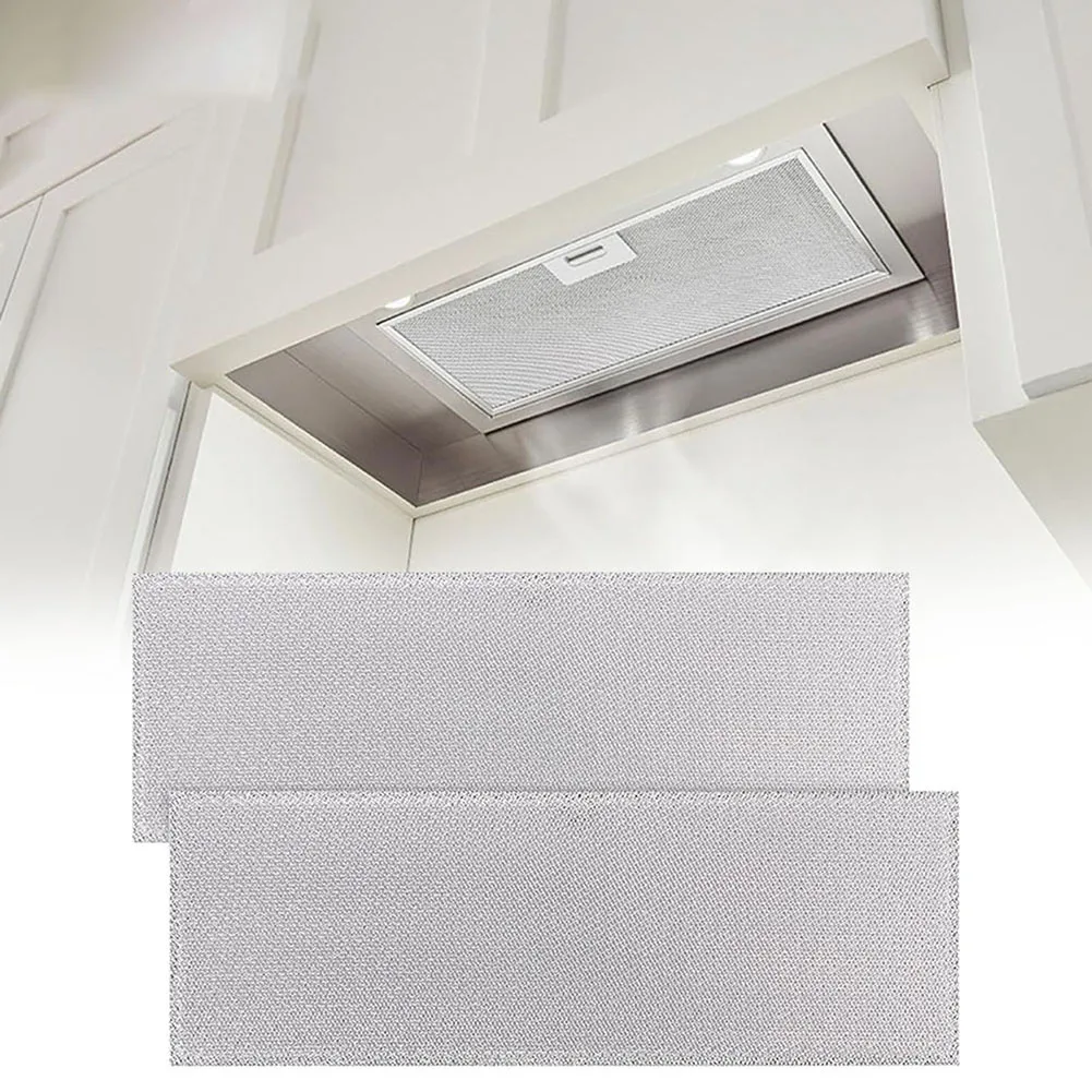 2PCS Aluminum Grease Filter Kitchen Exhaust Filter Aluminum Range Hood Filter Aluminum Construction Compatible With NSPM250