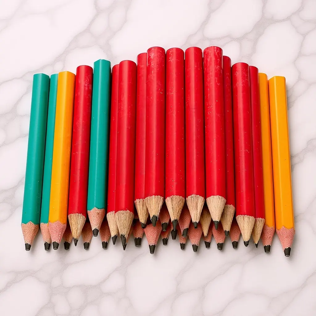 60Pcs Short Pencil Set Small Kid Pencils Toddler Preschool Writing Learning Smooth Portable Toddler Pencils for Beginners