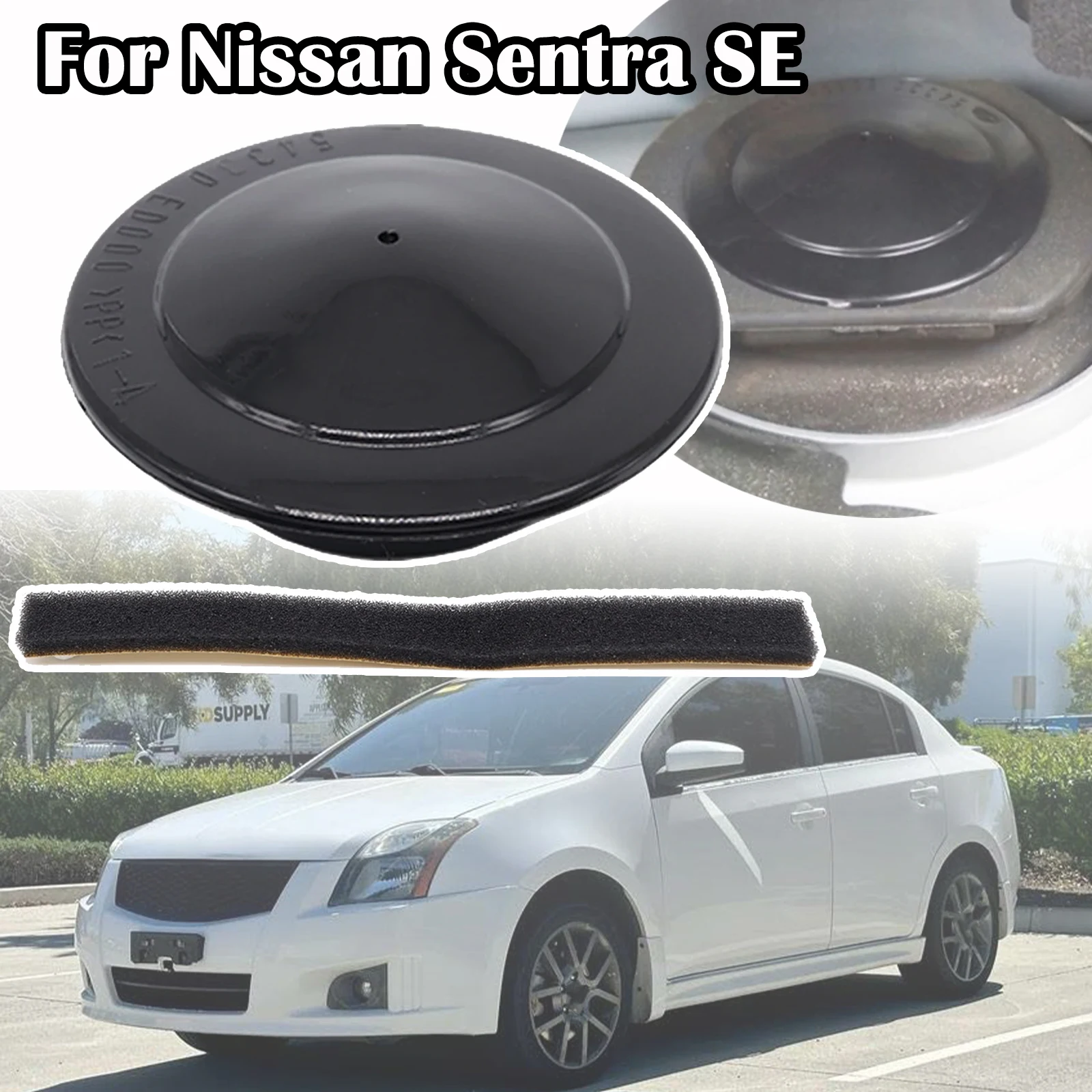 For Nissan Sentra SE B16 Car Front Suspension Strut Mount Waterproof Seal Replacement Cover Trim 2012 2011 2010 2009 2008 2007