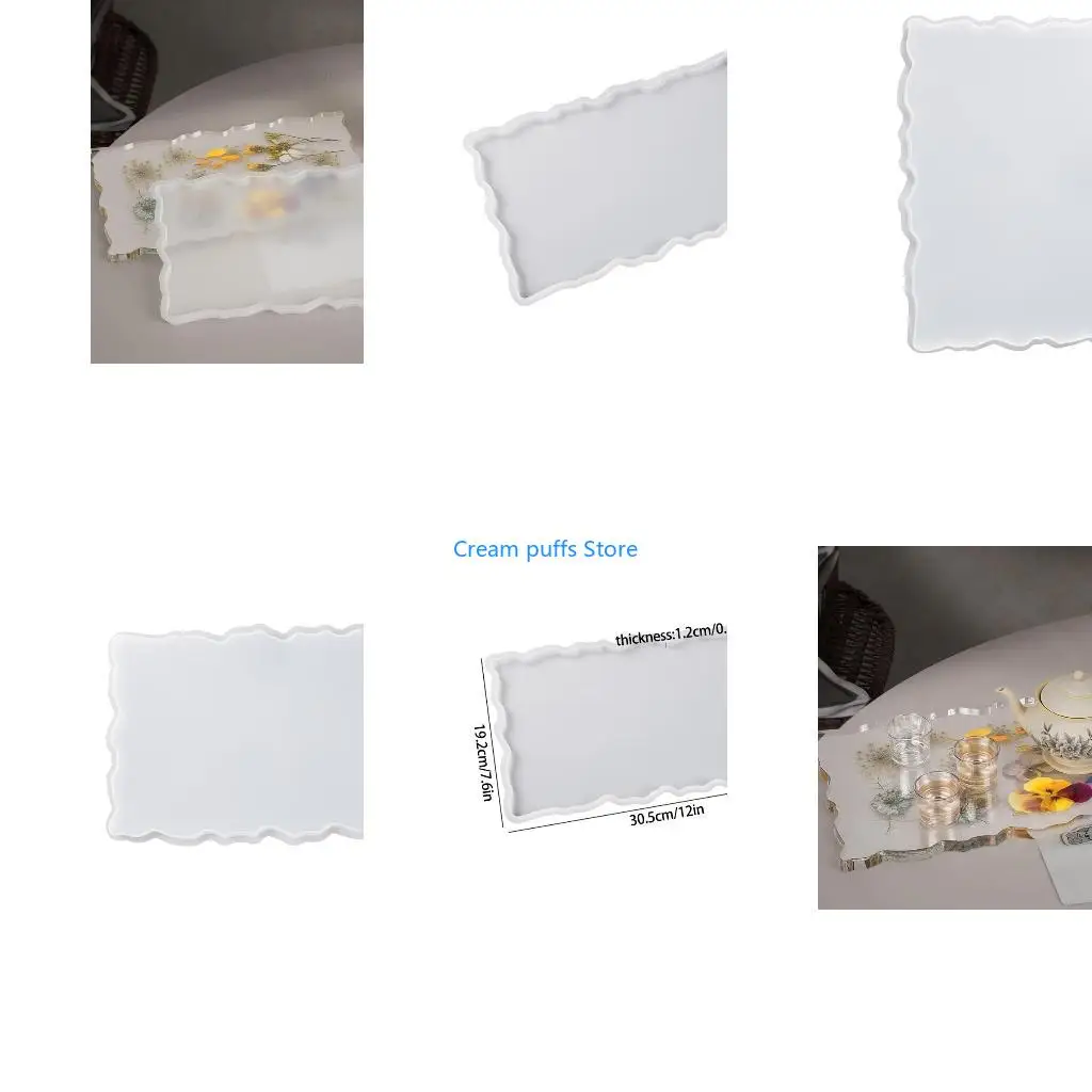 50LE Dish Mould Irregular DIY Tray Moulds DIY Resin Casting Molds for DIY Enthusiasts
