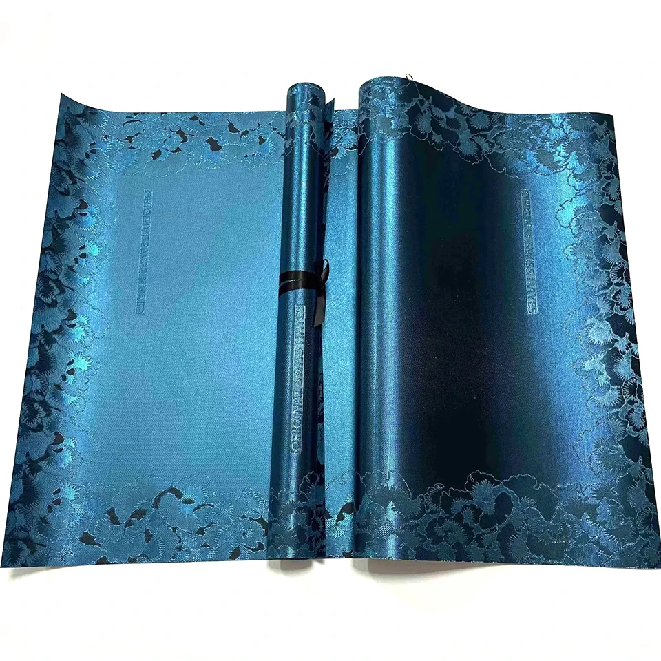 فاخر هايز الأفريقي جيلي وغطاء الرأس 2 قطعة مجموعة ، ثلاثية الأبعاد التطريز السماء الزرقاء السويسري الدانتيل ربطة الرأس النسيج للنساء حفل زفاف TX-2-6 #2