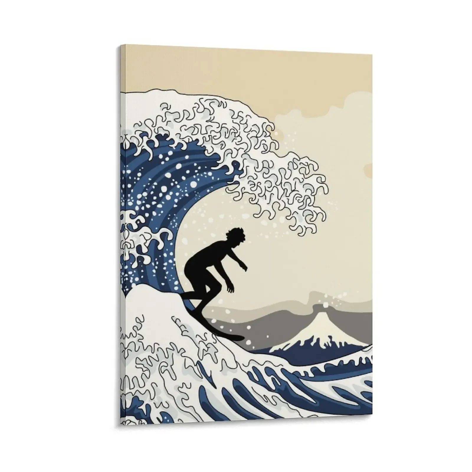 

The Great Surfer of Kanagawa Canvas Painting room decorations for girls aesthetic room decor Wall posters