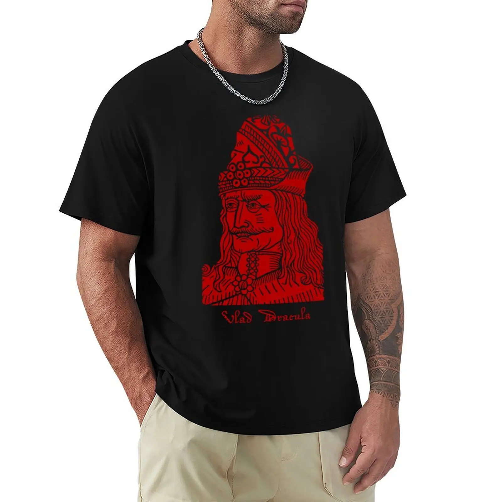 Vlad Dracula Tepes The Impaler Vampire T-Shirt cotton t shirts high quality T-Shirt