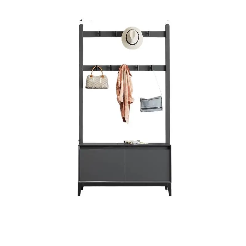 

shoe change stool coat rack integrated floor can sit in the home hanging hanger living room multi-functional storage