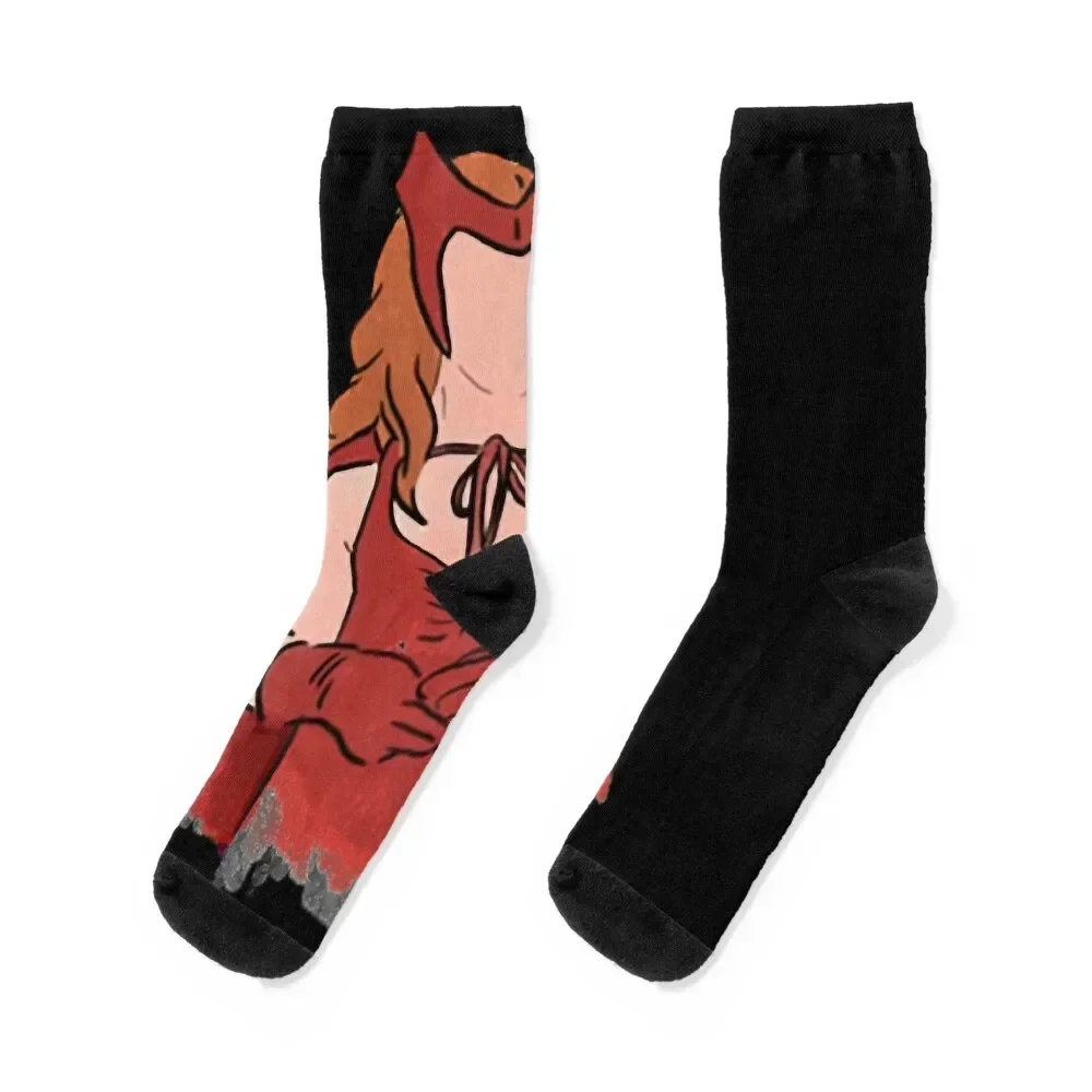 Day Gift Silver Age Of Wanda Comic Maximoff Books Funny Fans Socks new year football japanese fashion Lots Socks For Women Men's