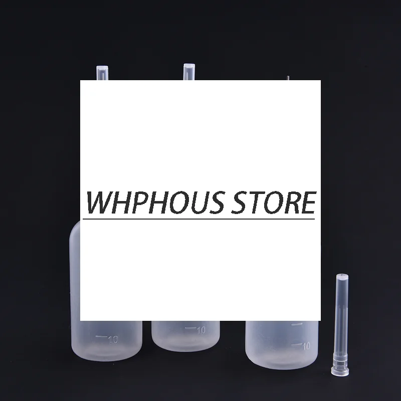

3pcs 50ml Transparent Polyethylene Needle Dispenser Dispensing Bottle For Rosin Solder Flux Paste + 3 Needles Tools