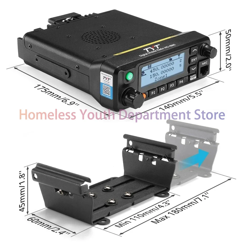 

Digital Mobile Radio Tyt MD-9600 1000 channels Marine Radio with M standard GPS optional