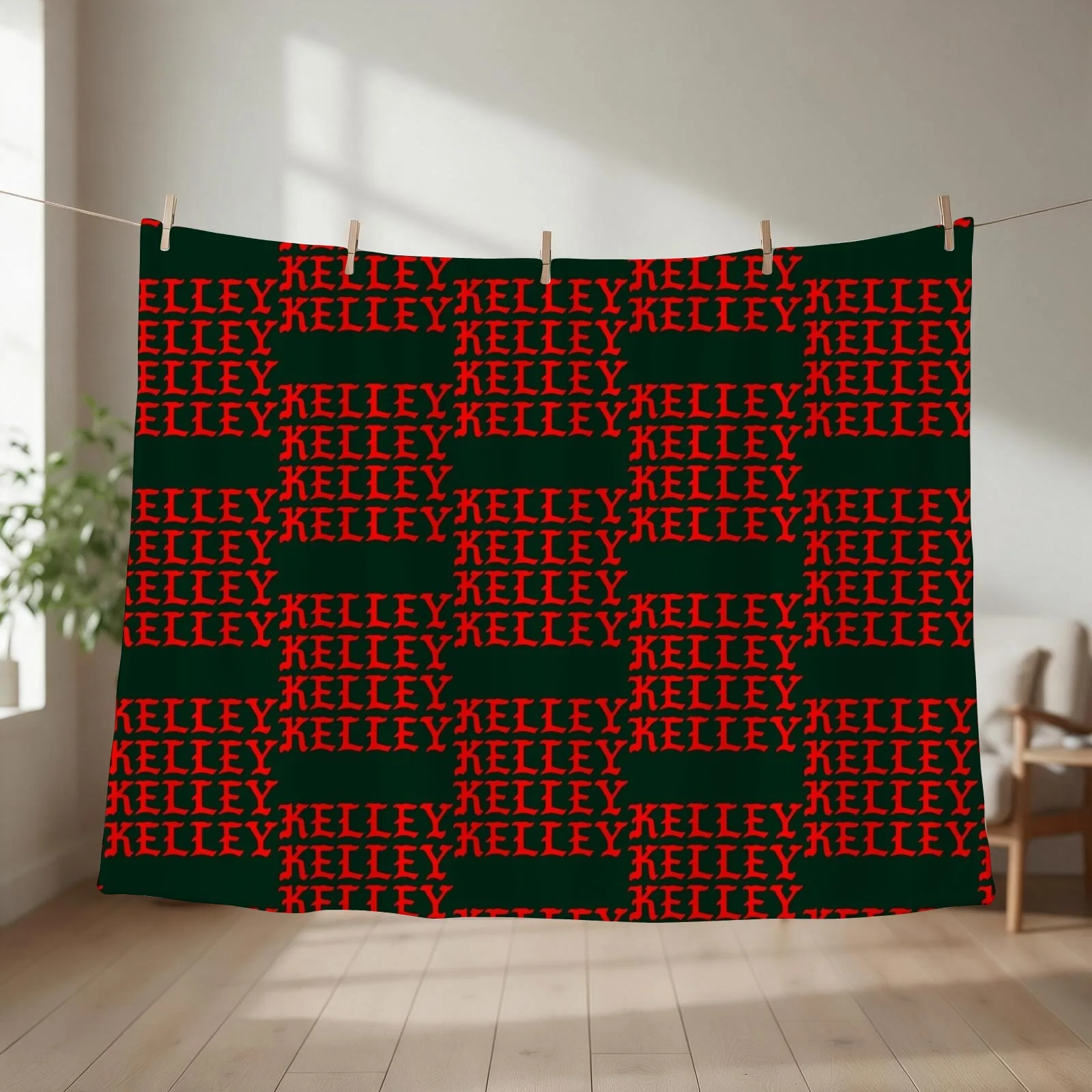 New IU Kelley Kanye Throw Blanket couch cozy soft plush fuzzy picnic outdoor blanket