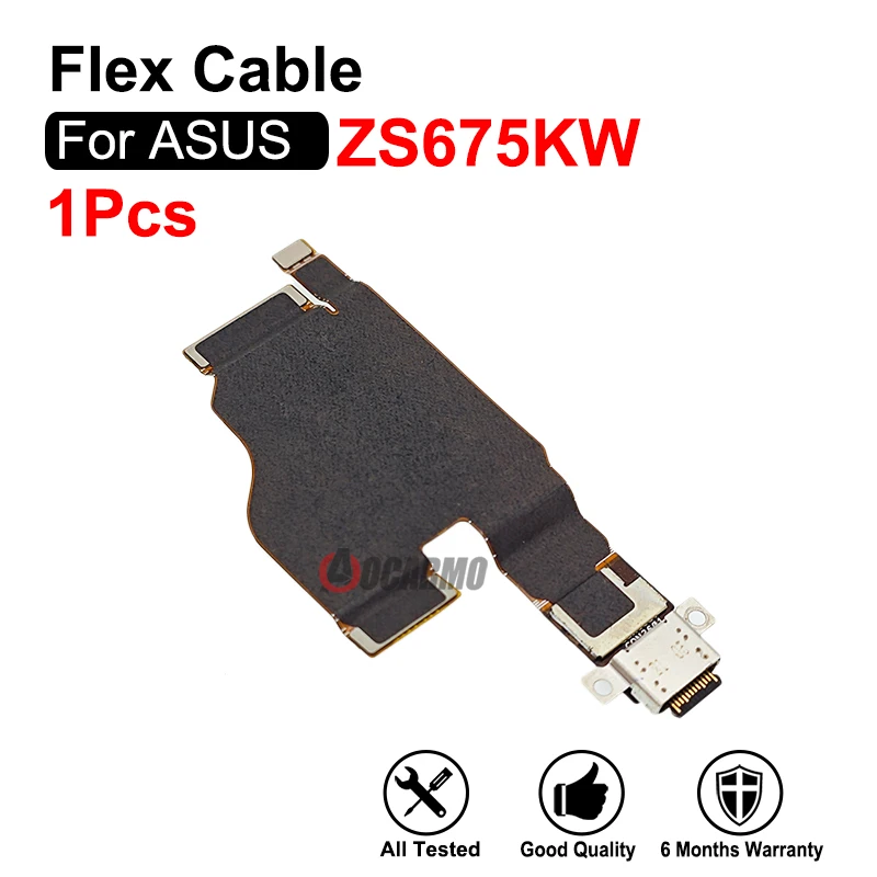 USB Charger Charging Port Dock Flex Cable Repair Parts For ASUS Smartphone for Snapdragon Insiders ZS675KW