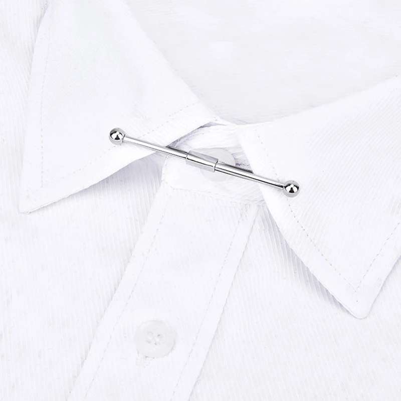 Tie Clip Fashion Style Ties for Men Metal Tone Simple Bar Clasp Practical Clasp Tie Pin for Mens Collar Clip Necktie Accessories