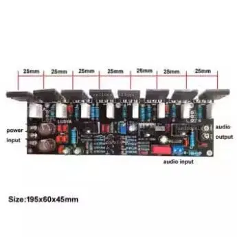 400W upgraded mono 5200 + 1943 20V-90V HIFI high power amplifier board