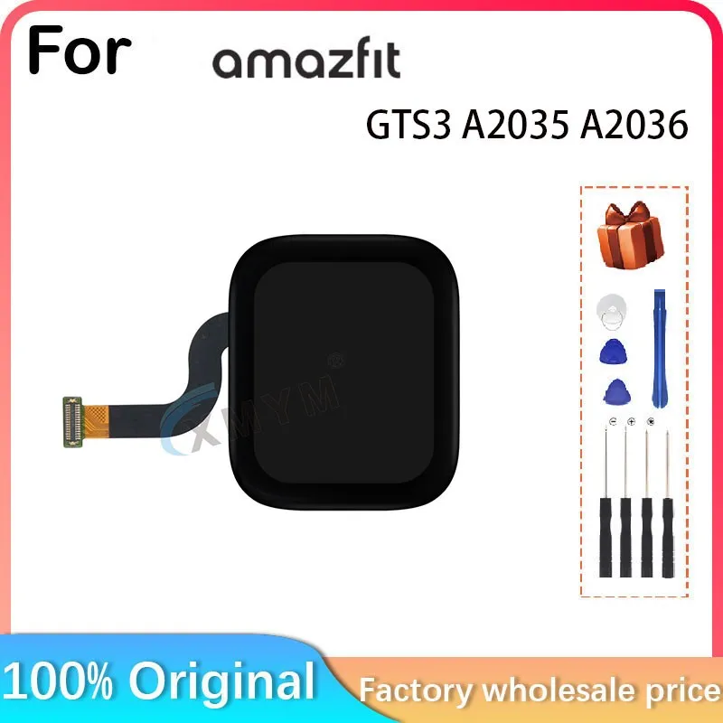 For Huami Amazfit GTS 3 A2035 A2036 Smart Watch LCD Display + Touch Panel Digitizer For Amazfit GTS 3 A2035 A2036 Amoled Display