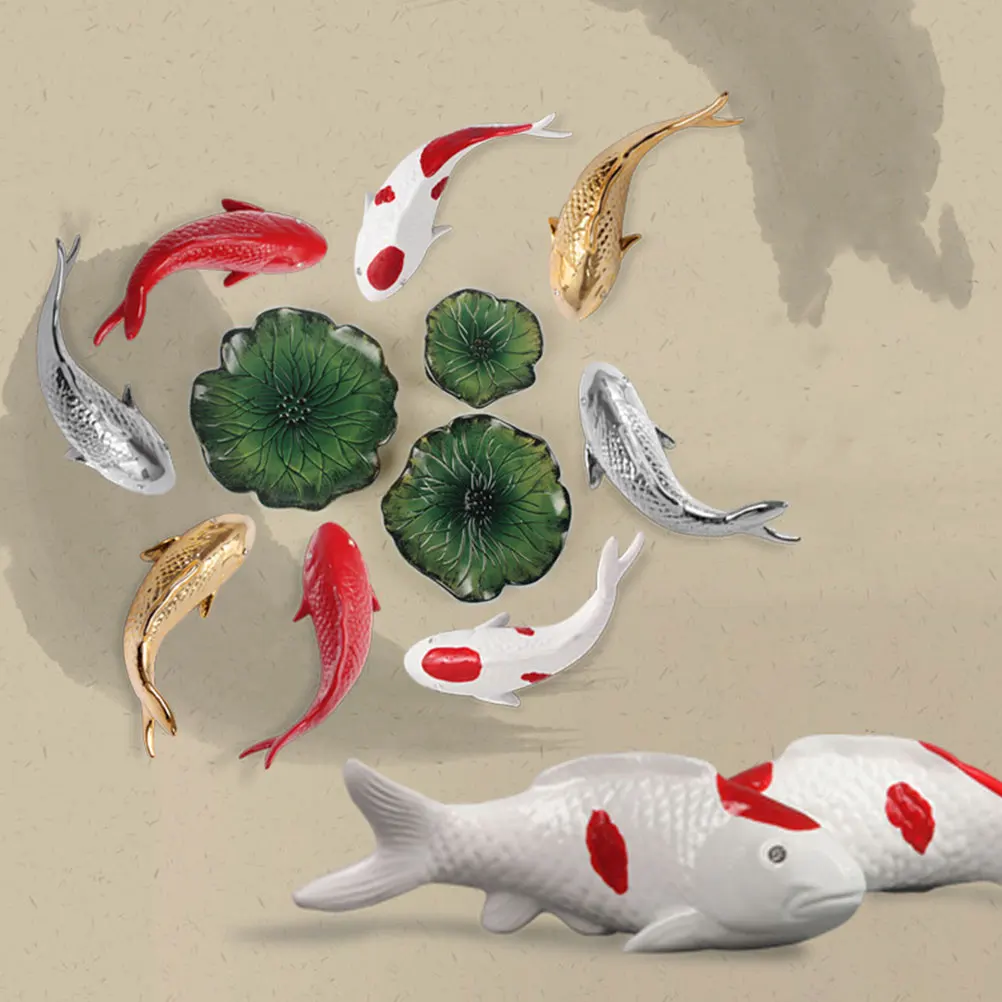 

Fish Wall Decor White Right Resin Crafts 3D Room Background Wall Hanging Fish Ornament Creative Art