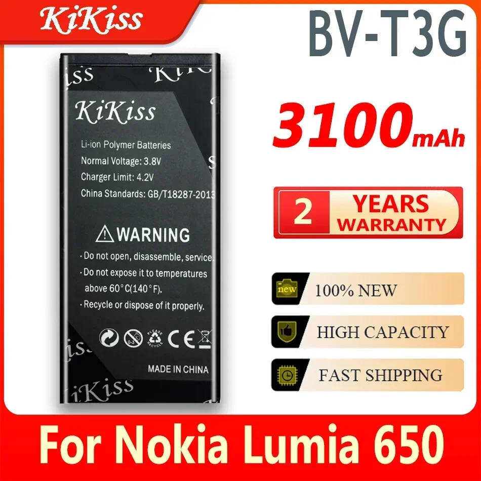 BV-T3G Li-ion Battery For Nokia Microsoft Lumia 650 RM-1154 BVT3G BV T3G