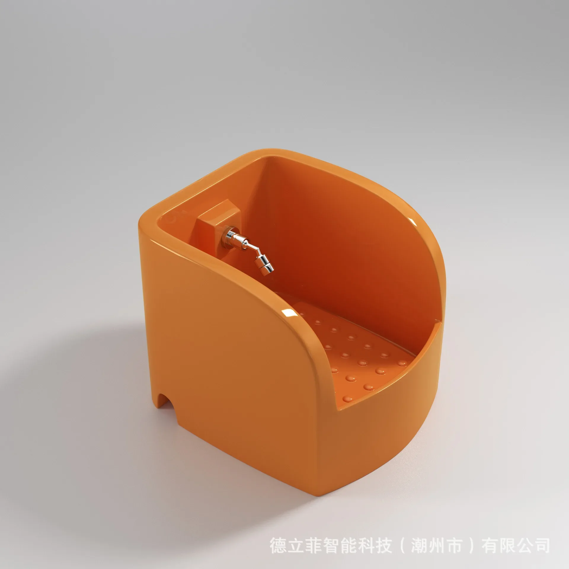 Multifunctional ceramic integrated basin, convenient for washing at home, small clean basin for balcony use
