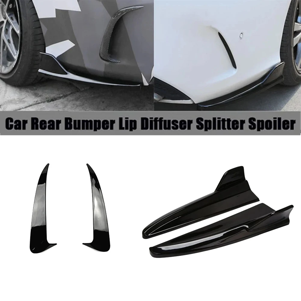 For Mercedes Benz C-Class W205 C180 C200 C300 C43 C63 AMG 2015-2021 Rear Bumper Lip Diffuser Splitter Air Vent