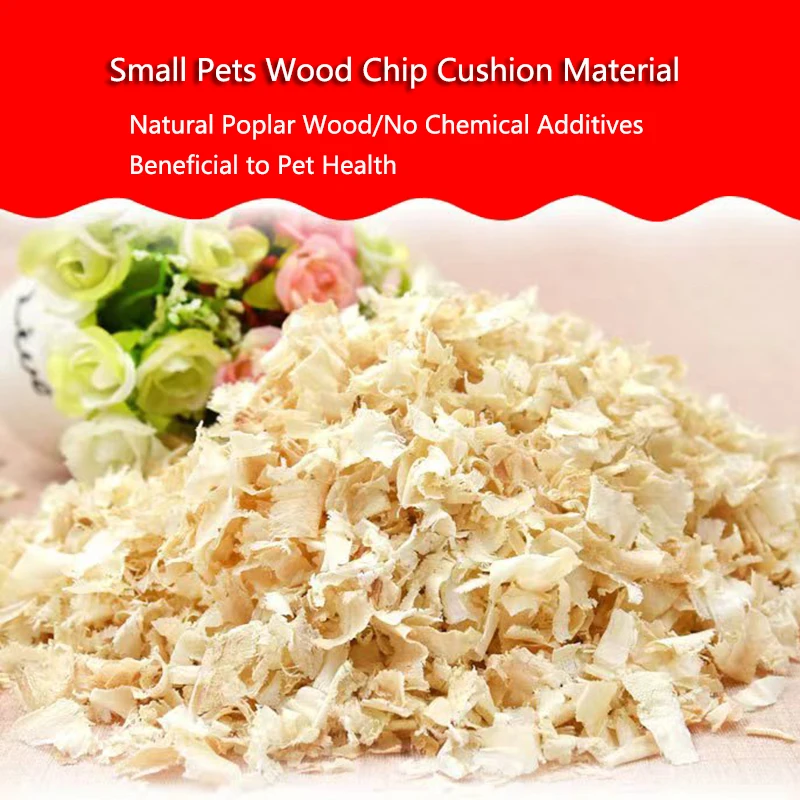 100g Hamster Rat Mouse Wood Chips Bedding for Guinea Pigs Rabbits Chinchillas Birch Bedding Sawdust Cage House Filler Supplies