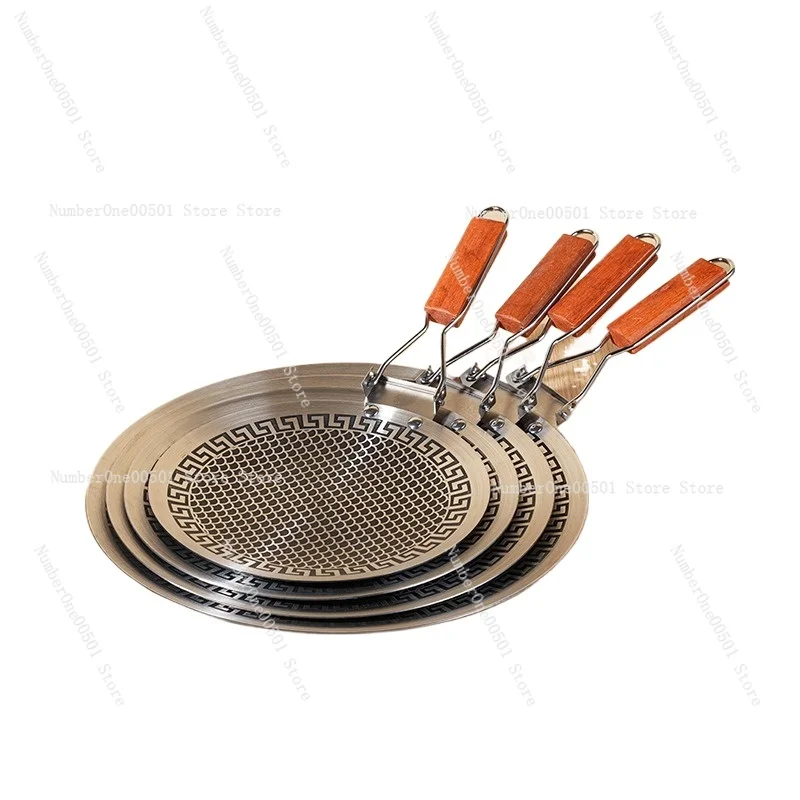 316 Stainless Steel Grill Plate Non Stick Camping Griddle for Outdoor Cooking BBQ