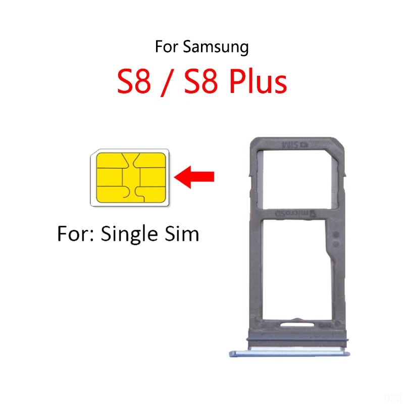 For Samsung Galaxy S8 G950 G950F / S8 Plus G955 G955F New SIM Card Slot Tray Holder Sim Card Reader Socket