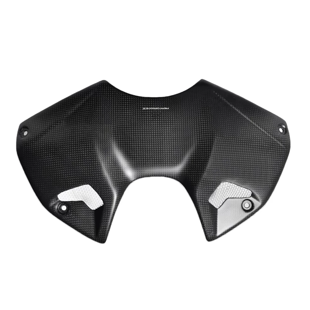 ل دوكاتي ستريت فايتر V4 V4S SP2 2023 2024 2025 اكسسوارات دراجة نارية ألياف الكربون الجبهة غطاء خزان الوقود غطاء البطارية هدية #5