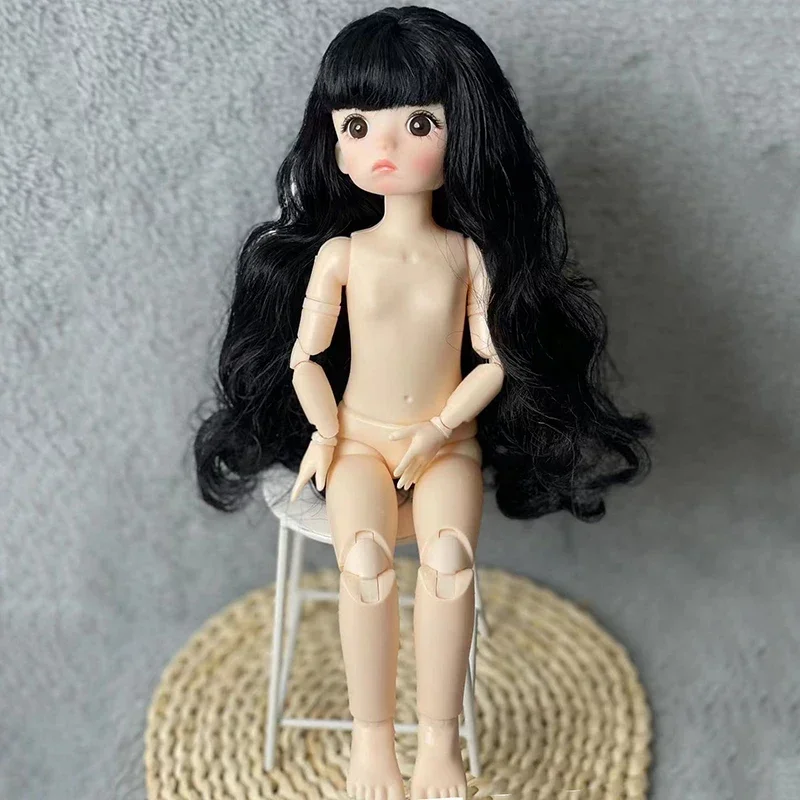 BJD Butter Multiple Hair Colors for Girls, Butter Joint, Mobile, Children and Girls Toy, Gift Toys, 30cm, 1/6