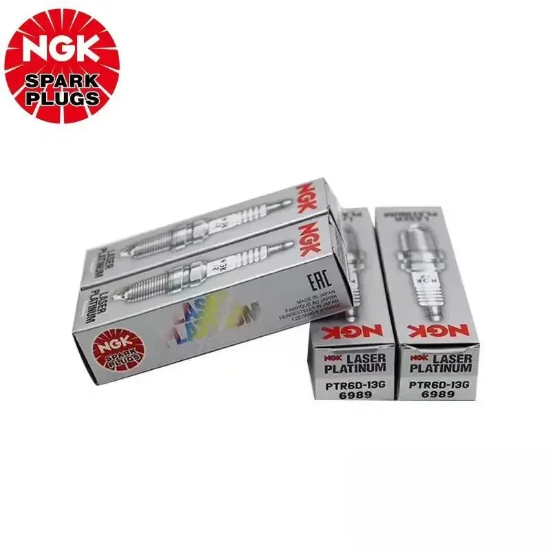 Original NGK PTR6D-13G 6989 Dual Platinum Spark Plugs For Ford Mondeo 2004-2007 CAF488Q0 Focus Volvo S40 2009-2011 CAF488Q1 2.0L