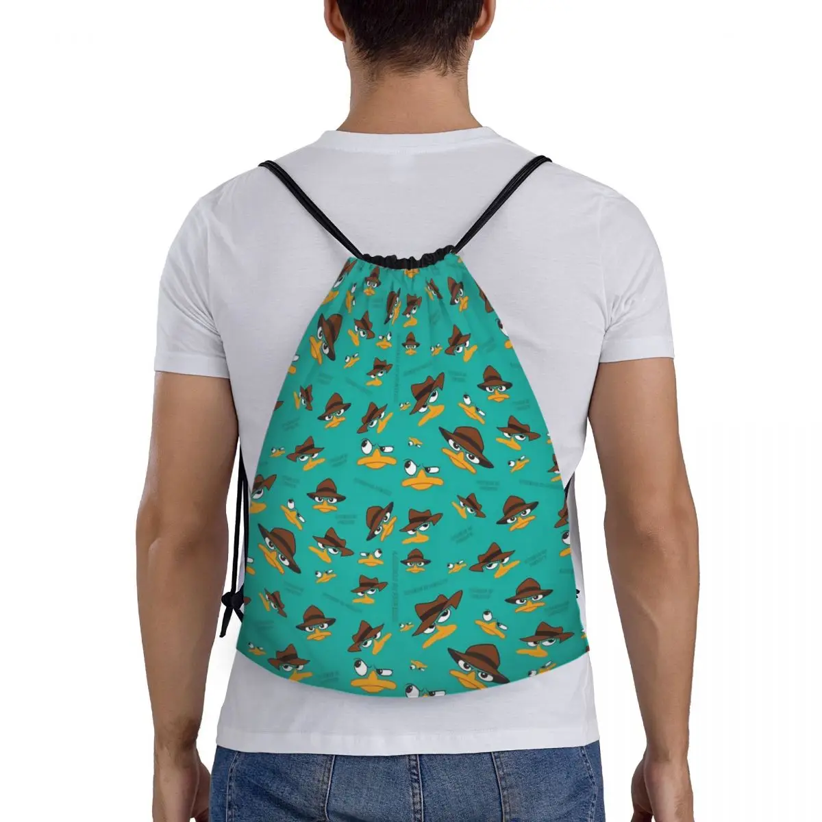 

Рюкзаки Perry The Platypus, повседневные портативные сумки на шнурке, спортивная сумка, сумки для книг для путешествий студентов