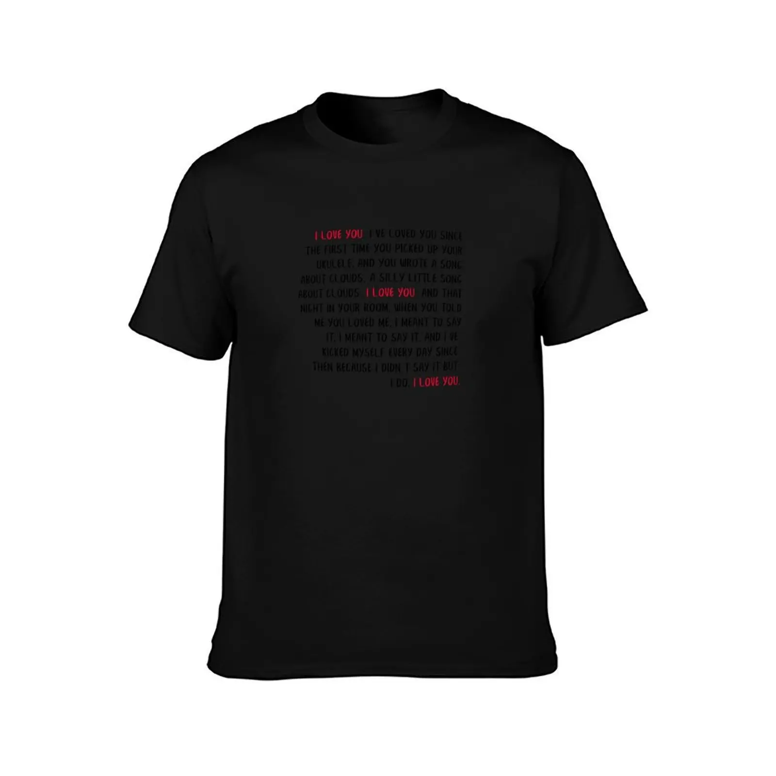 i love you speech HSMTMTS T-Shirt Large Size Breathable Tee T-Shirt