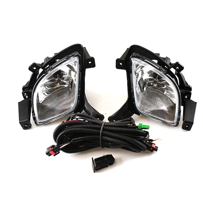 Front Bumper Lamp Daytime Running Fog Light Assembly with Wiring Kit For Hyundai Reina Tucson IX35 2010 2011 2012 2013