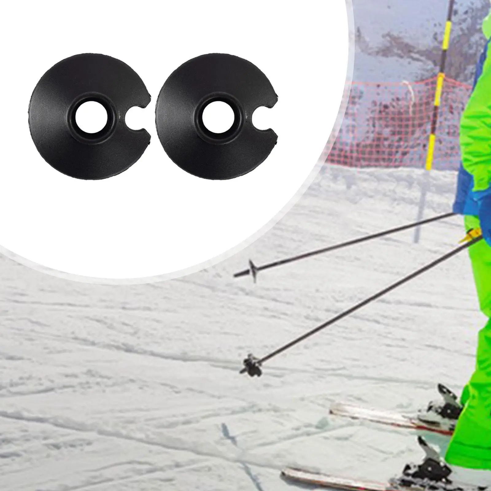 Trekking Pole Mud Snow Basket Tip Protector ABS Ski Parts Skiing Accessories for Improved Float and Pole Support