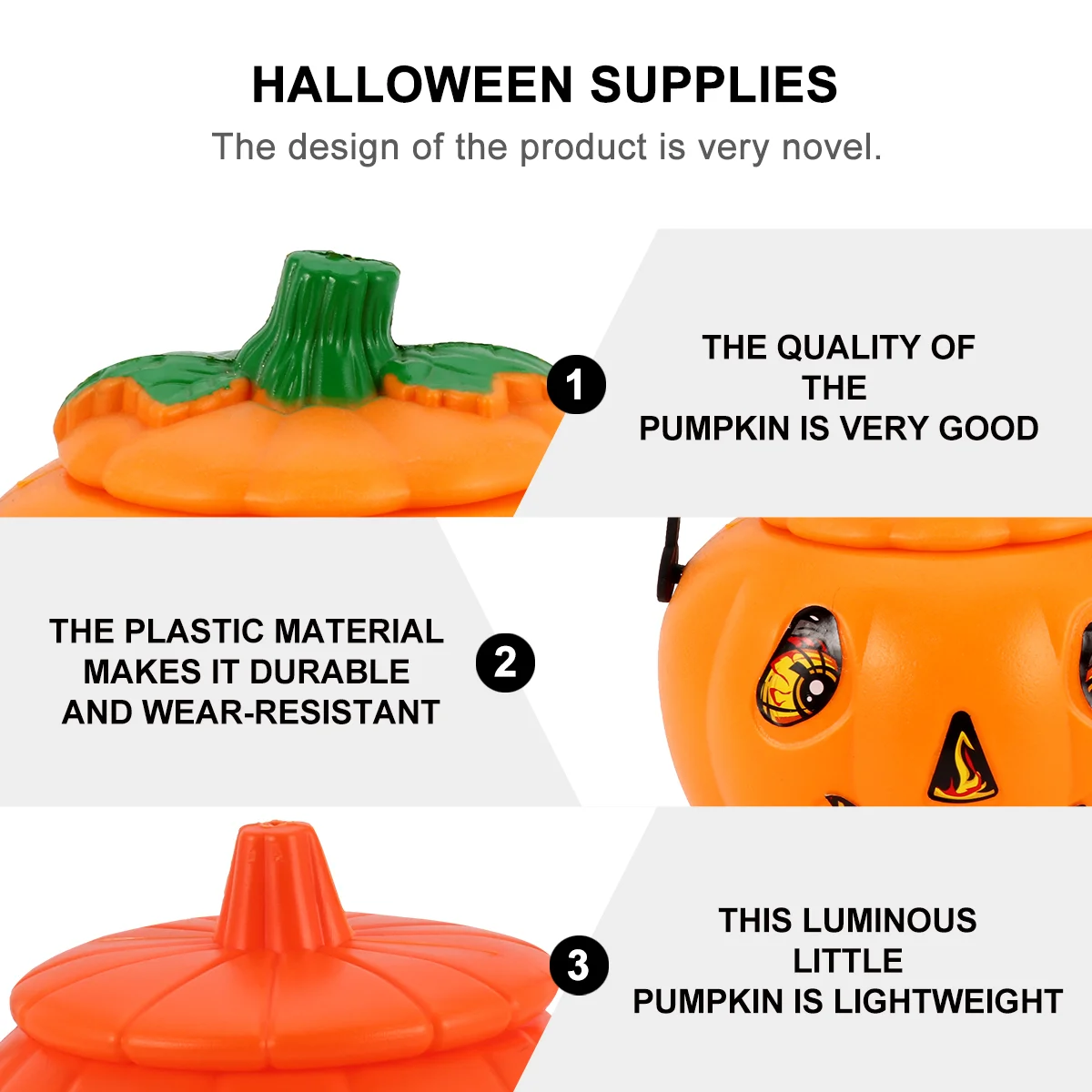 Jack O Lanterns Halloween Decoration Props Candy Gifts Portable Pumpkin Haunted House The