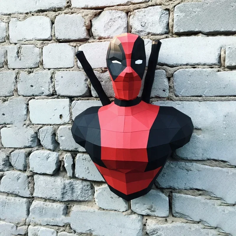 70cm Superhero Green Giant Hulk figure 3D puzzle Paper model home wall decor handmade Geometric origami card model Building Sets