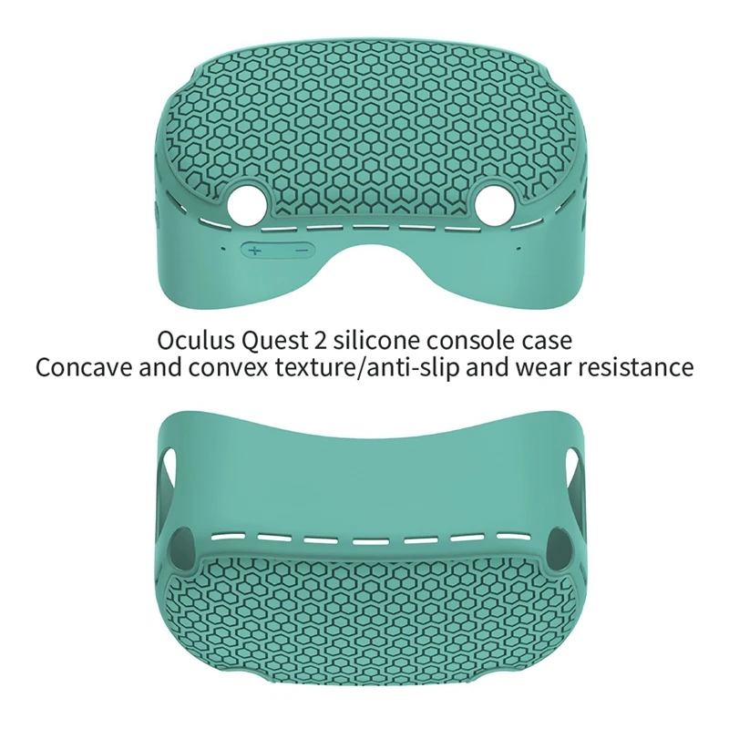 For Meta Oculus Quest2 Silicone Host Protective Case 5-Piece Set Non-Slip And Anti-Drop VR Accessories