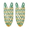 2pcs green yellow