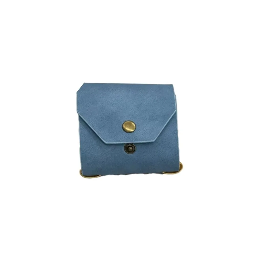 Fashion Solid Color Cash Wrap Wallet With Clasp Lightweight Money Holder Leather Multifunction Pocket Wallet Daily Use