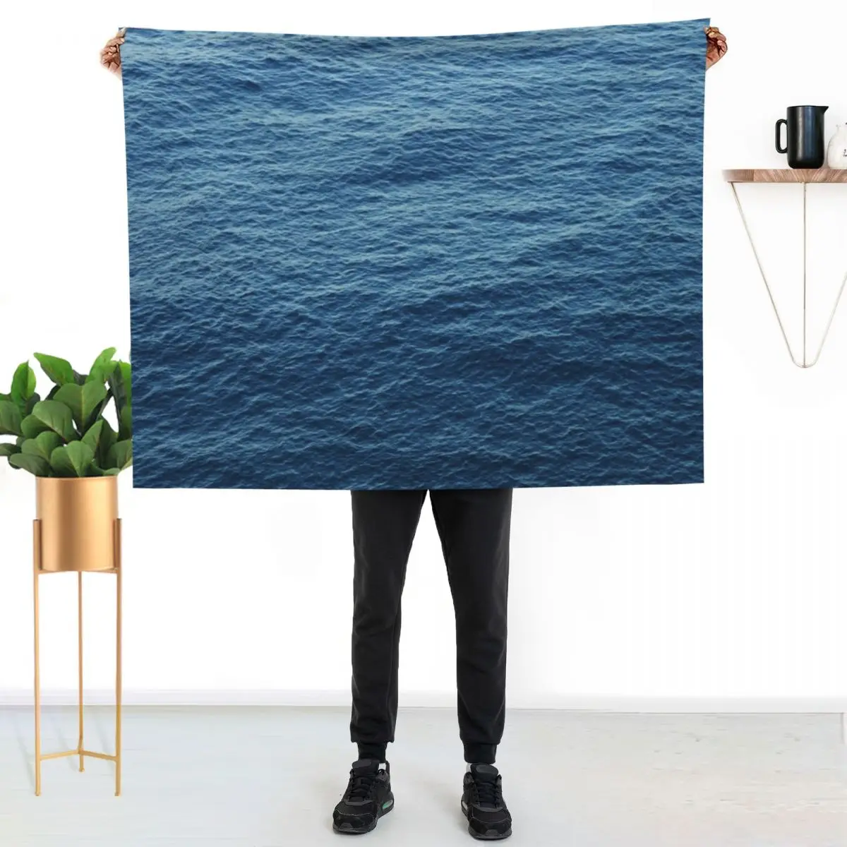 

Water Texture Throw Blanket Ultra Soft Flannel Fleece Blanket for All Seasons