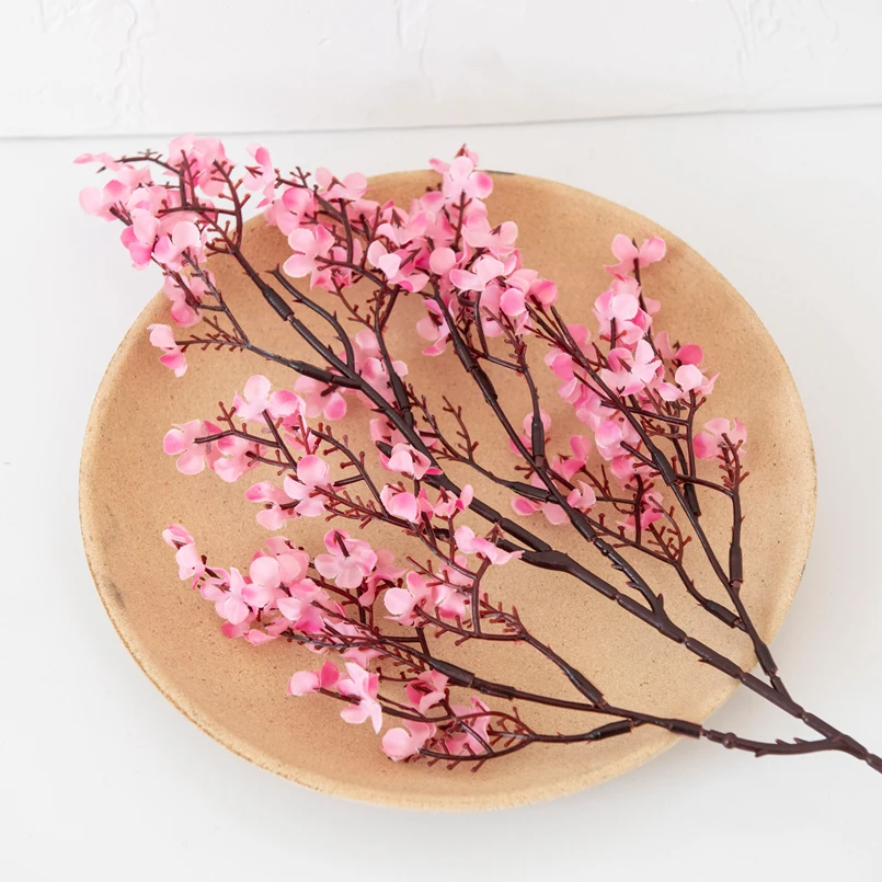 2 Stück künstliche Pflanzen, langer Schleierkraut, Weihnachtsdekorationen, Vase für Zuhause, Hochzeit, Braut, Festival, Party, gefälschte Kunststoffblumen – Detail 5